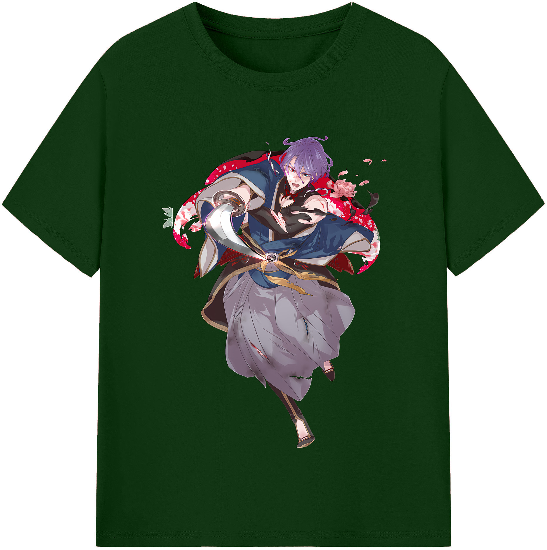 （画像用） 刀剣乱舞 Touken Ranbu 綿100％半袖Tシャツ（フロントプリント）